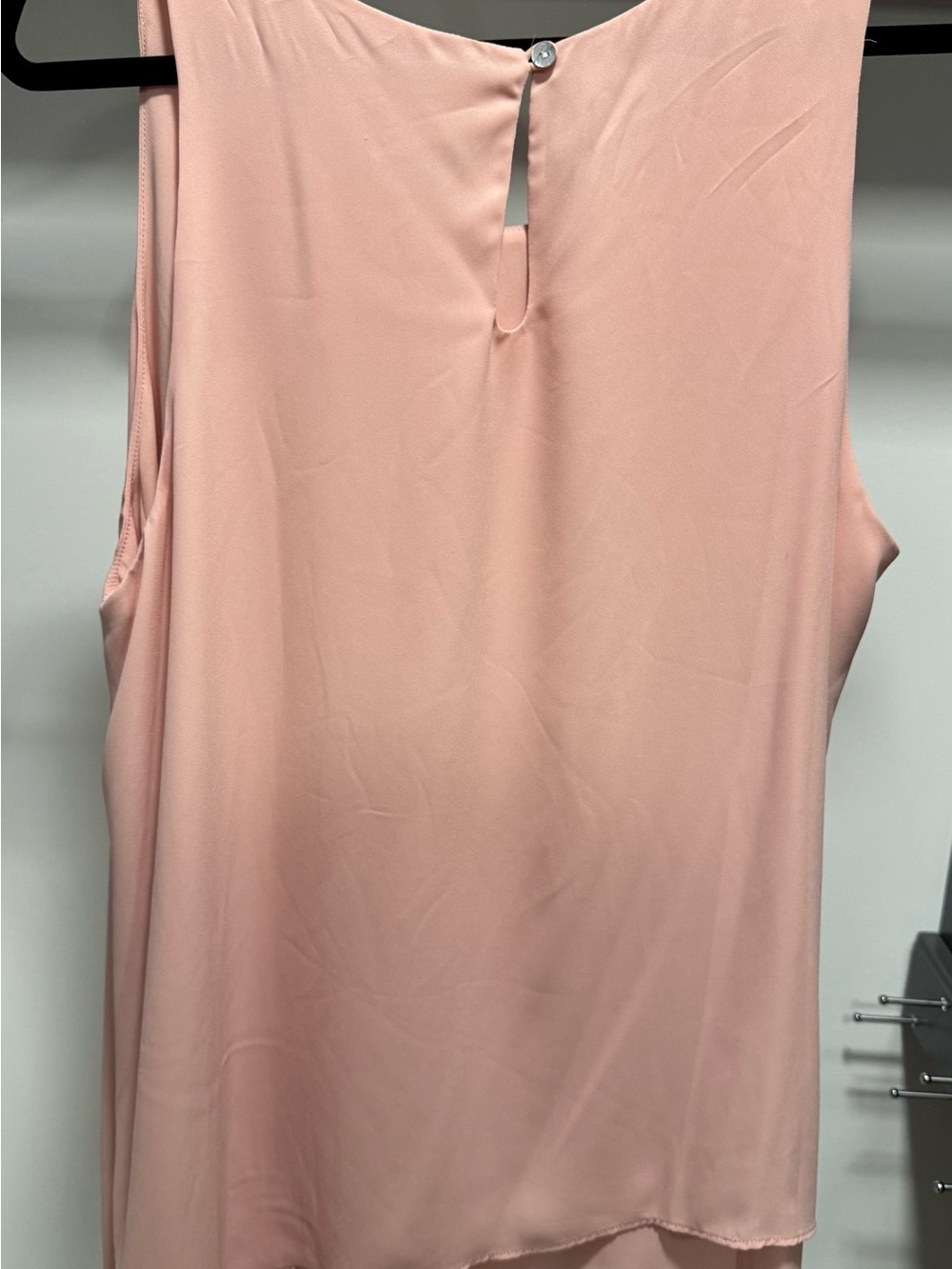 Max Studio Light Pink Asymmetrical Tank - Picture 3 of 6